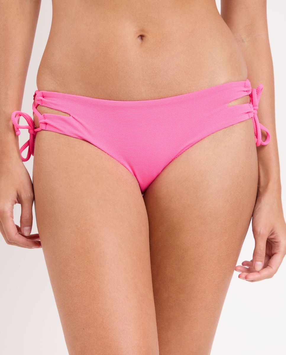 Braga de bikini con lazo lisa - Río de Sol - Magenta claro Magenta claro-1