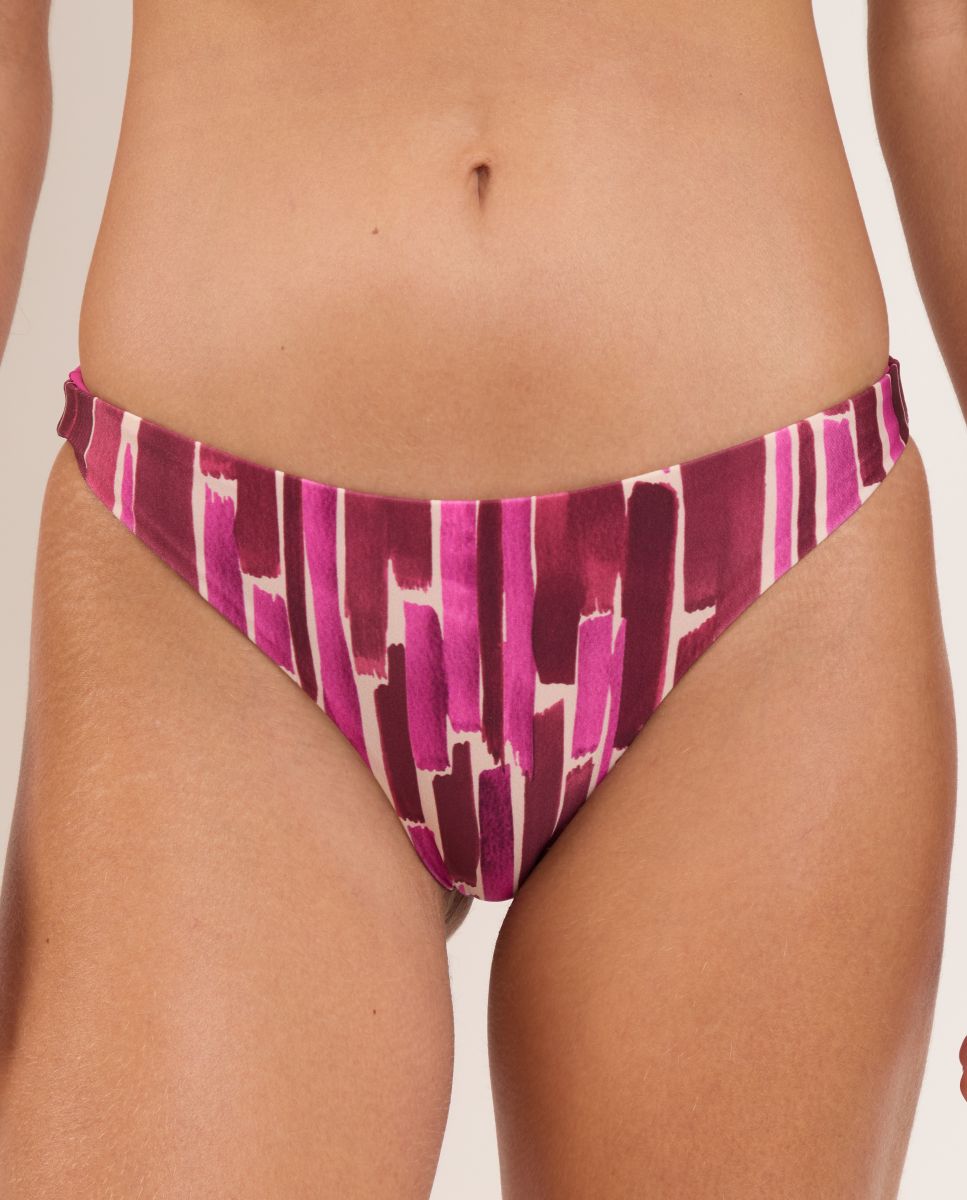 Braga de bikini brasileña estampada - Río de Sol - Morado Morado-1