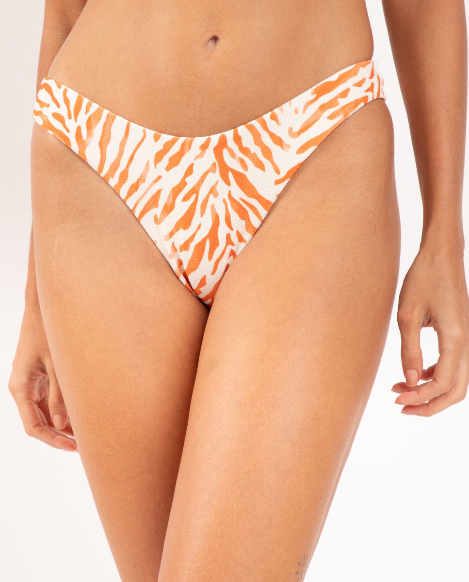 Braga de bikini brasileña estampada - Río de Sol - Naranja claro Naranja claro-1