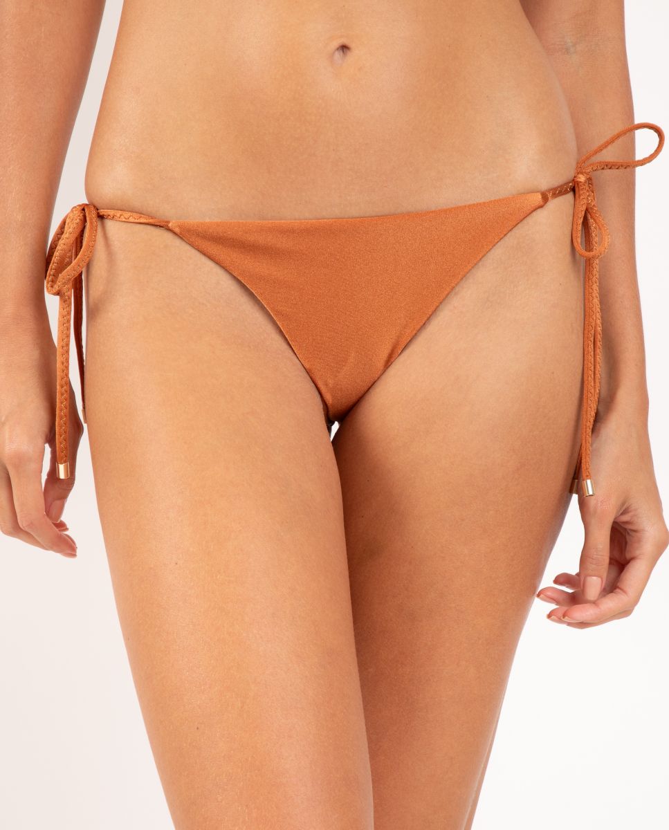 Braga de bikini con lazo lisa - Río de Sol - Brillo Brillo-1