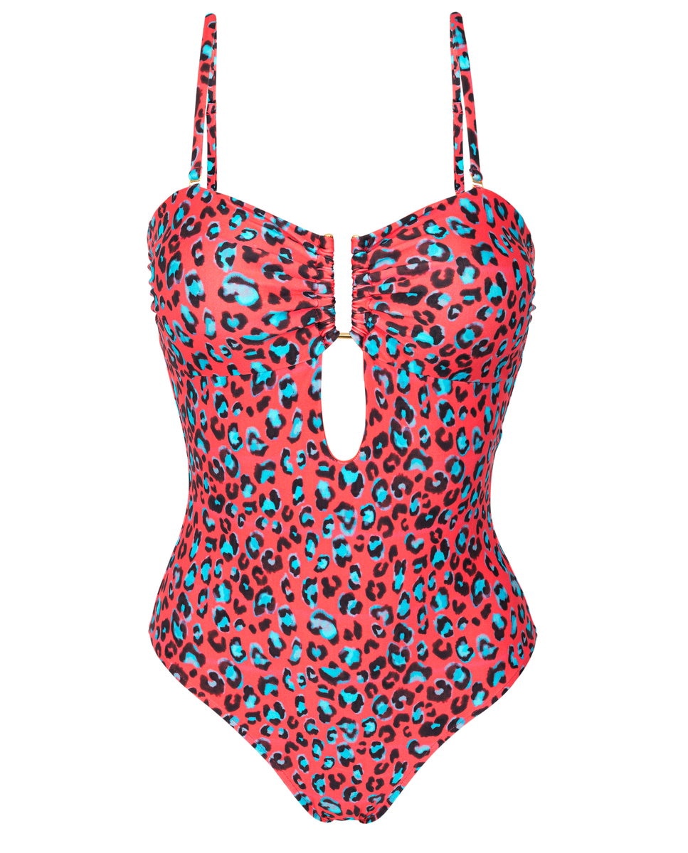 Bañador de mujer bandeau estampado con relleno - Río de Sol - Brillo Brillo-6