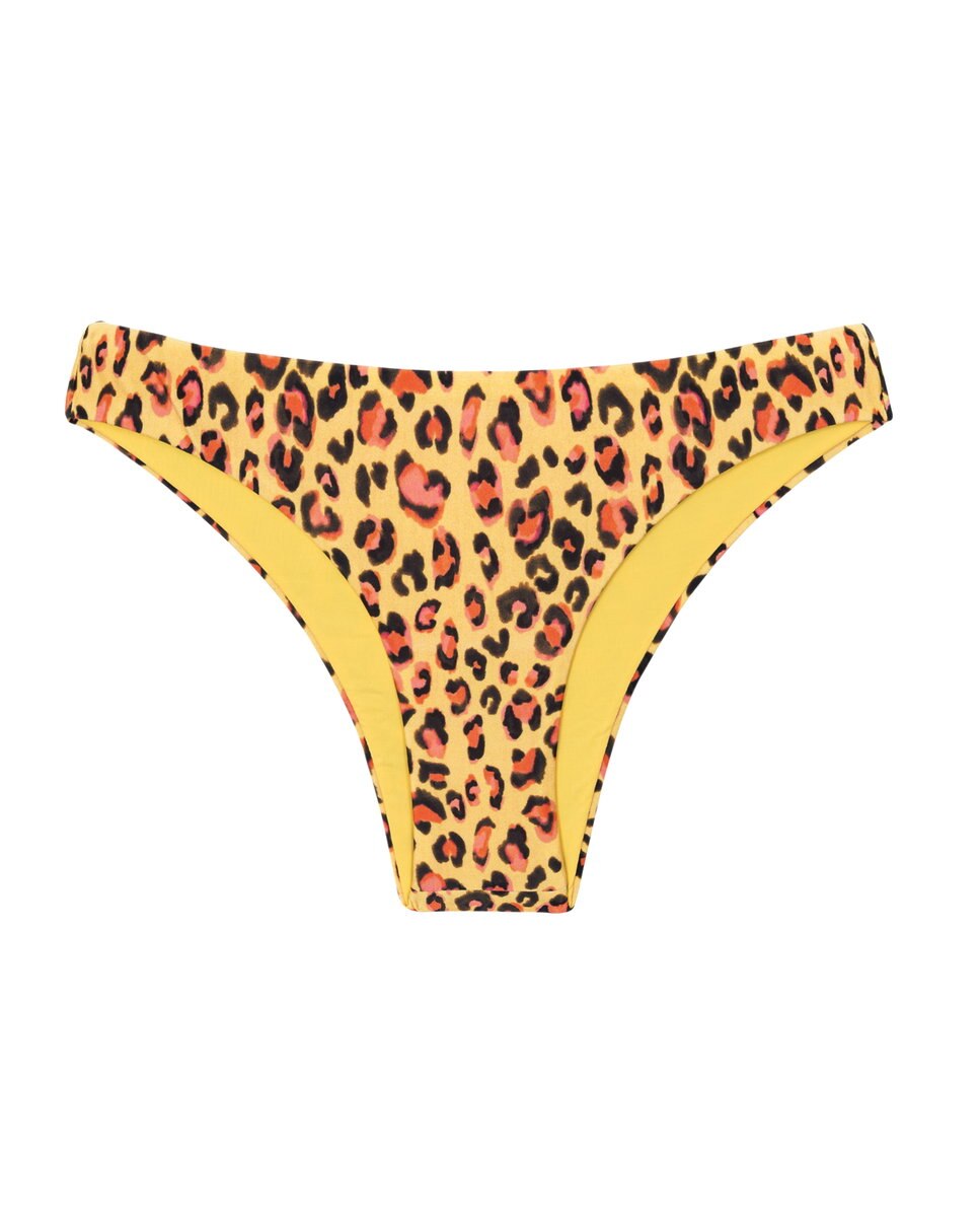 Braga de bikini clásica estampada - Río de Sol - Negro brillante Negro brillante-6