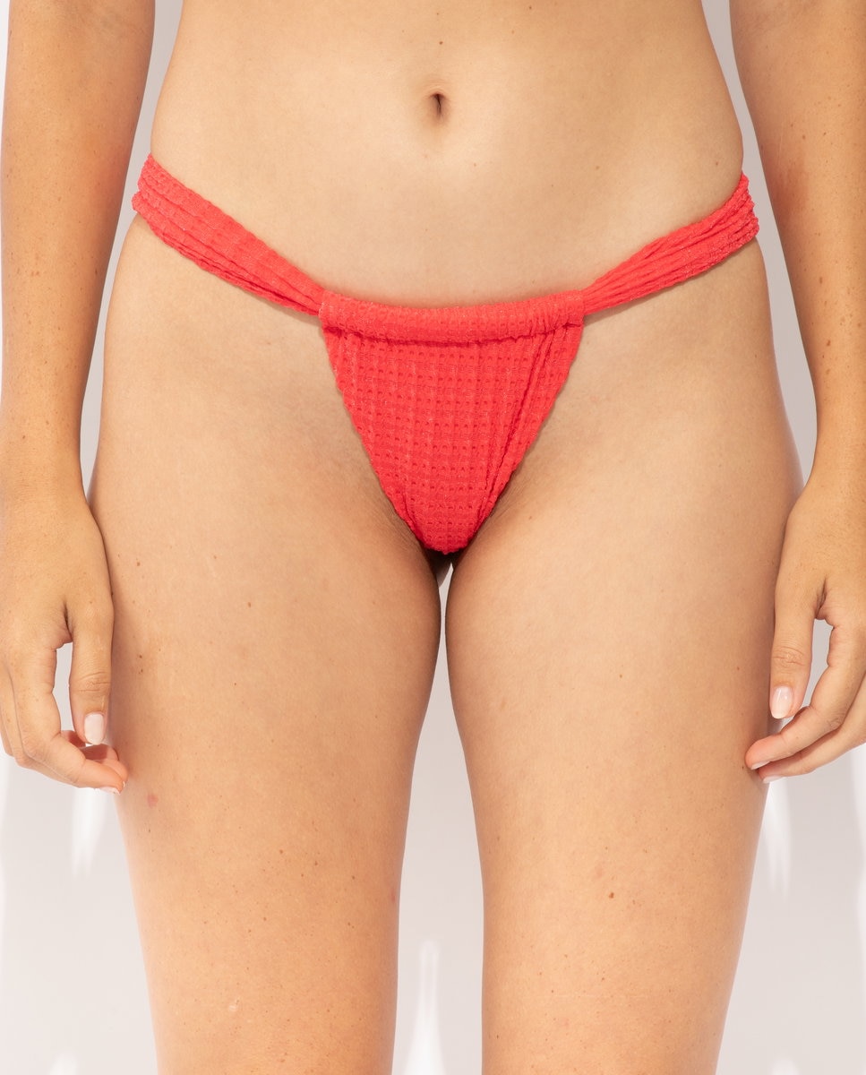 Braga de bikini brasileña lisa - Río de Sol - Rosa chicle Rosa chicle-1