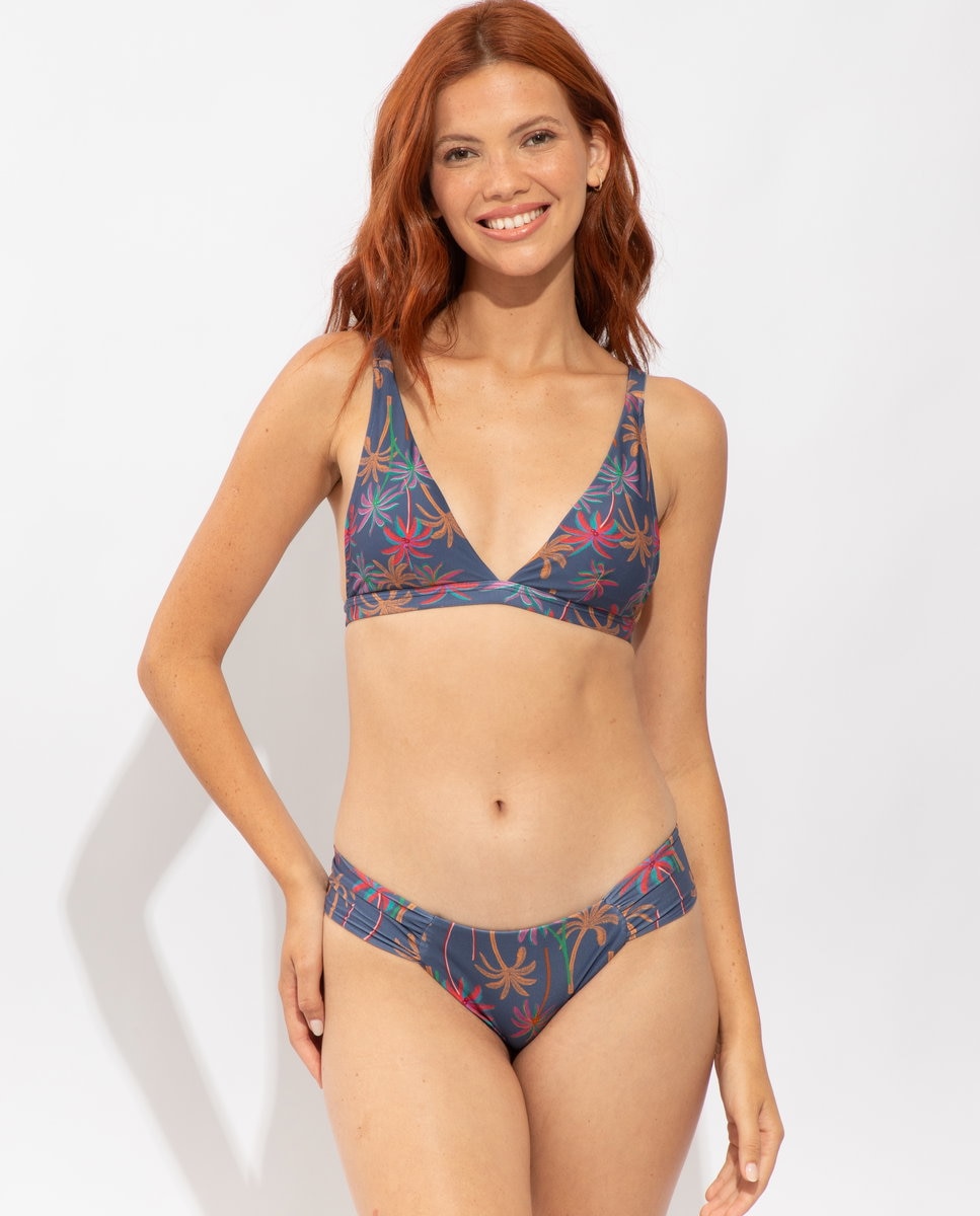 Top de bikini triángulo estampado con relleno - Río de Sol - Marino Marino-2