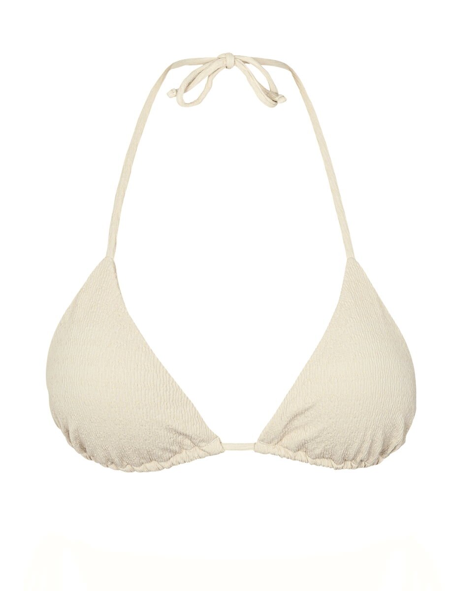 Top de bikini triángulo liso con relleno - Río de Sol - Brillo Brillo-6