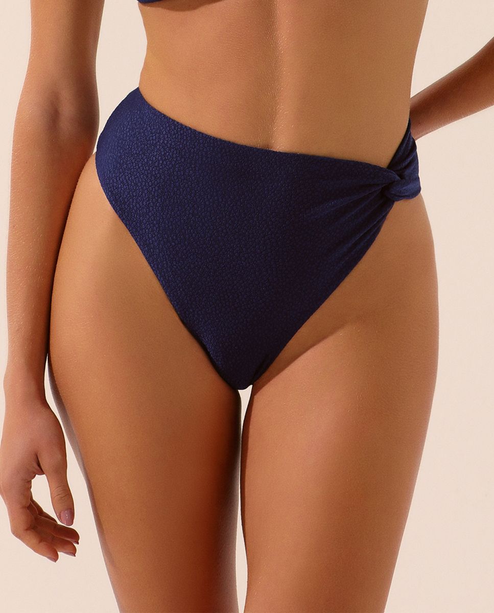 Braga de bikini culotte lisa - Agua de coco - Azul Azul-1