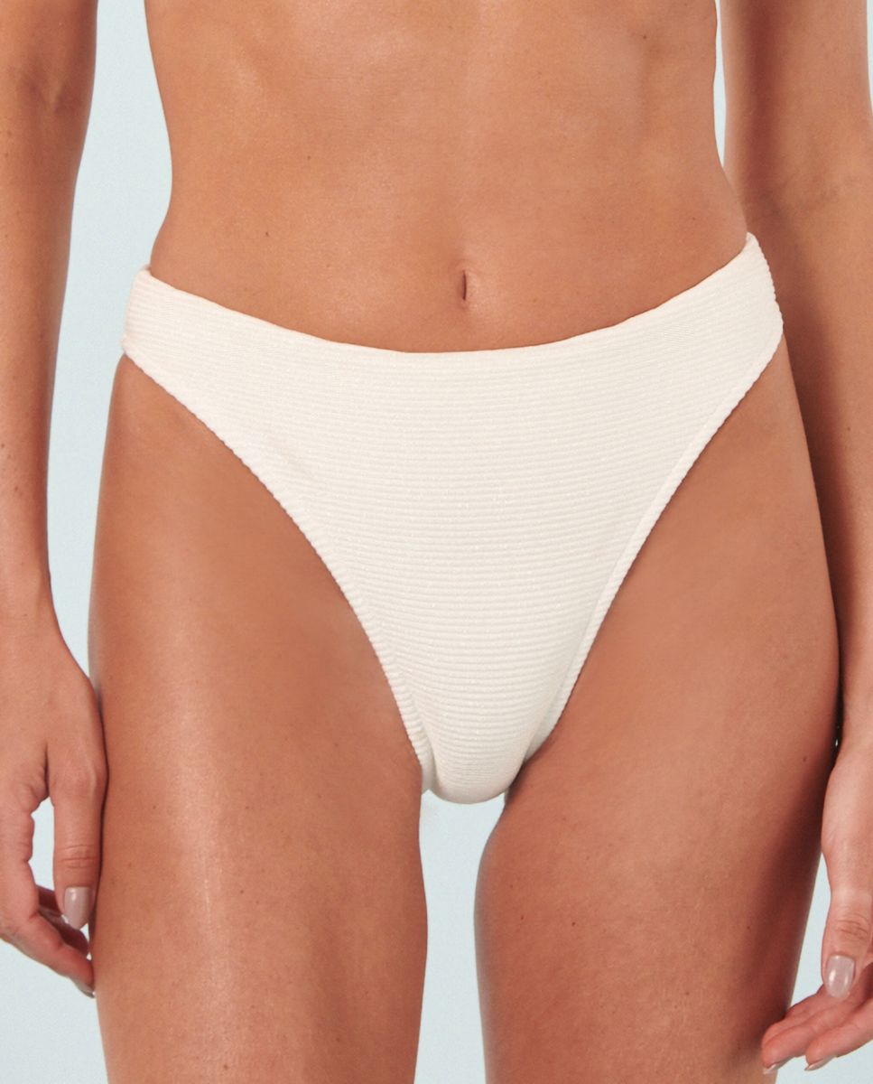 Braga de bikini brasileña lisa - Blueman - Beige Beige-1