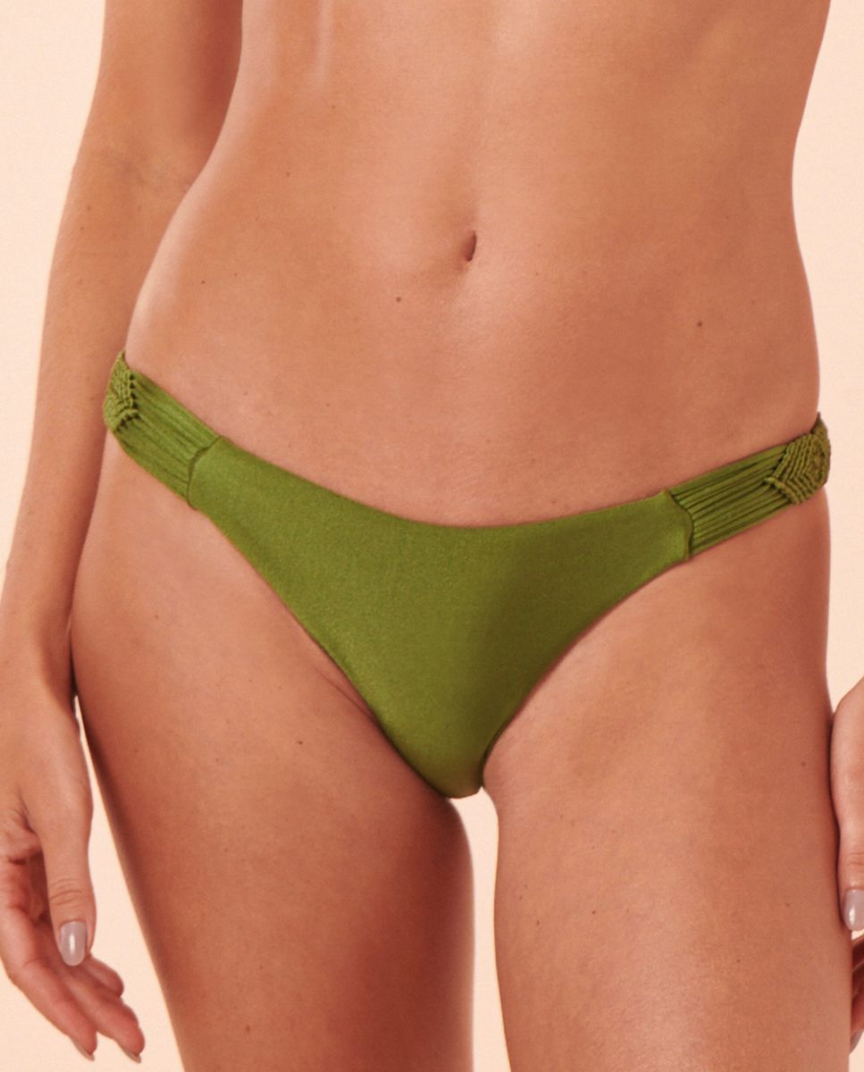 Imagen 0 de Braga de bikini brasileña lisa Verde