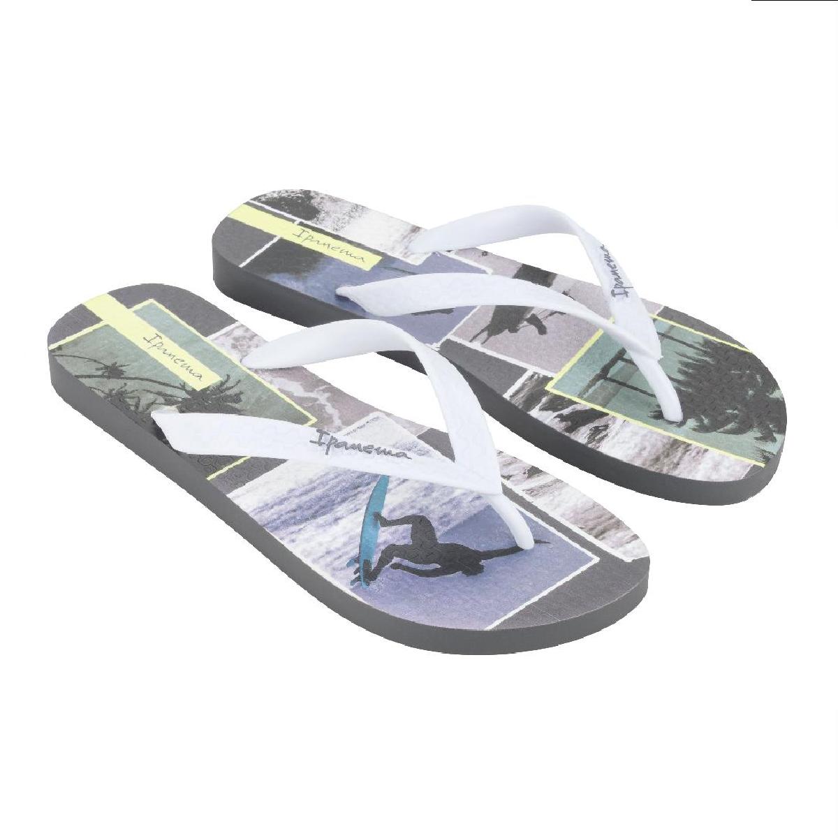 Chanclas de baño de mujer Ipanema summer v ad IPANEMA - Gris / Blanco Gris / Blanco-2