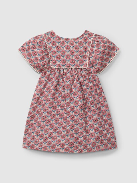 Imagen 0 de Vestido de bebé niña de flores con detalles en encaje