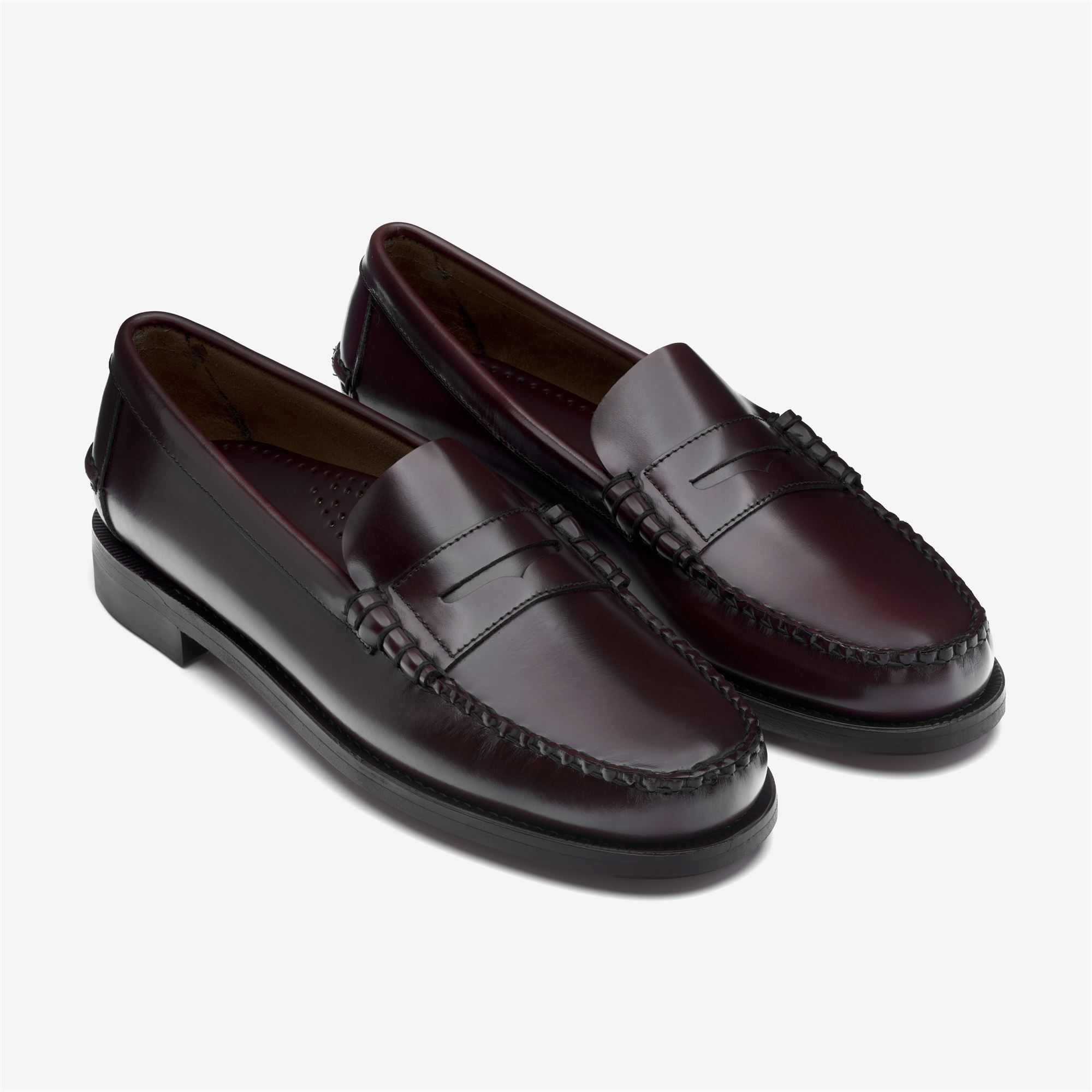 Imagen 3 de Mocasines de hombre de piel sin cordones - Sebago - Burdeos Burdeos