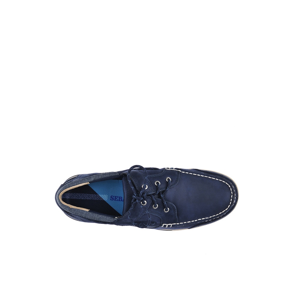 Imagen 4 de Náuticos de hombre de piel color - Sebago - Azul Azul