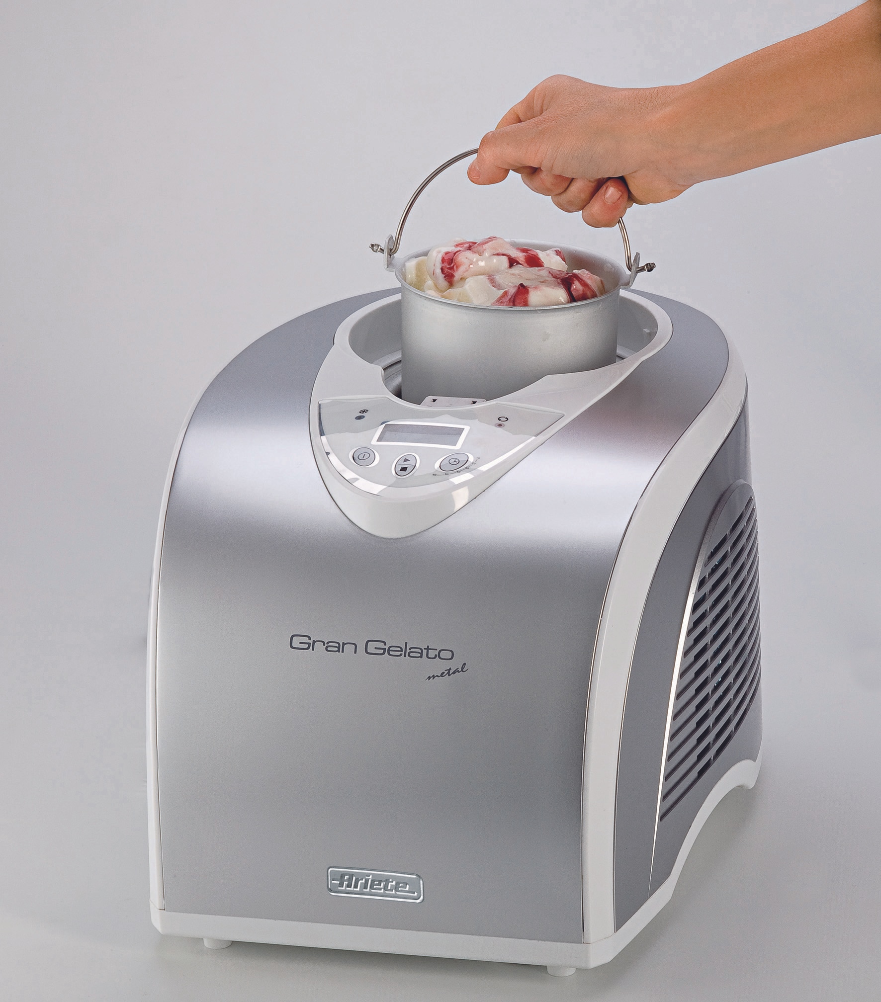 Heladera Ariete gran gelato 693 - Plata Plata-2