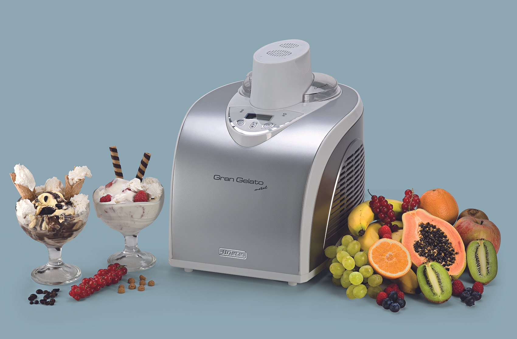Heladera Ariete gran gelato 693 - Plata Plata-6