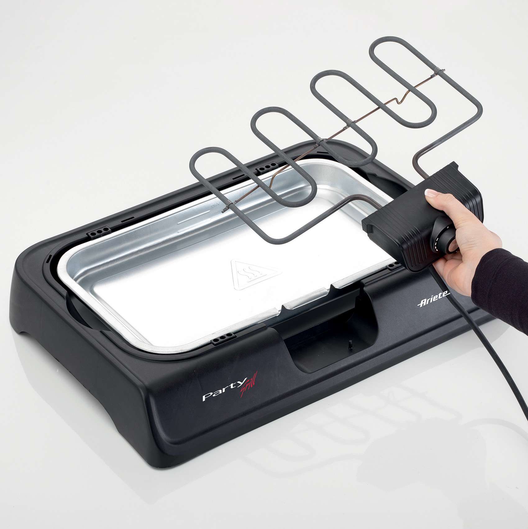 Barbacoa eléctrica portátil Ariete 723 - Negro Negro-2
