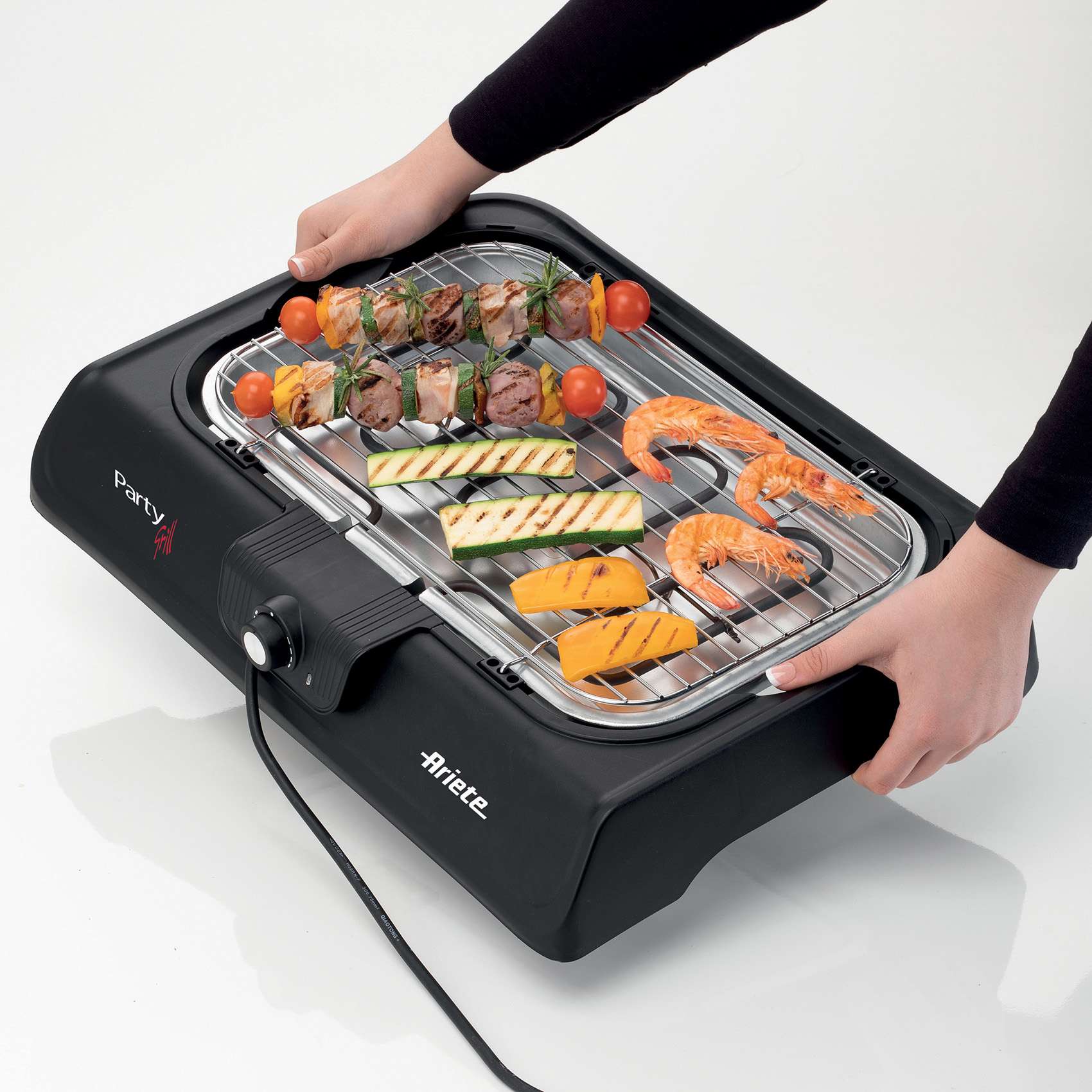 Barbacoa eléctrica portátil Ariete 723 - Negro Negro-3