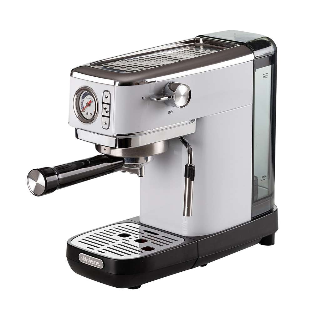 Ariete – Cafetera Ariete 1381/14 Slim Espresso con manómetro para café molido y monodosis.
