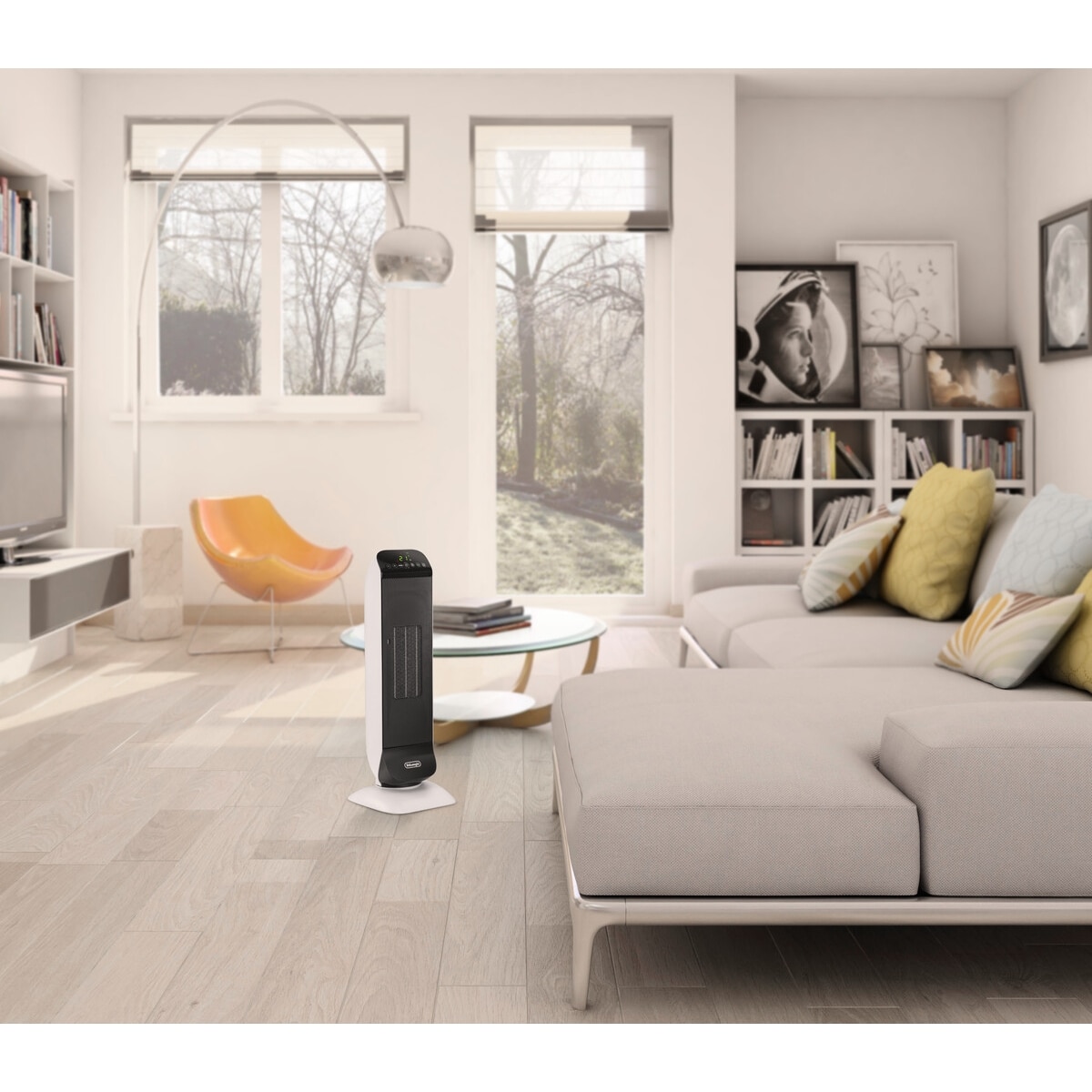 Imagen 6 de Termoventilador cerámico de torre De'Longhi HFX25S20 silencioso con tecnología de autorregulación - Negro Negro