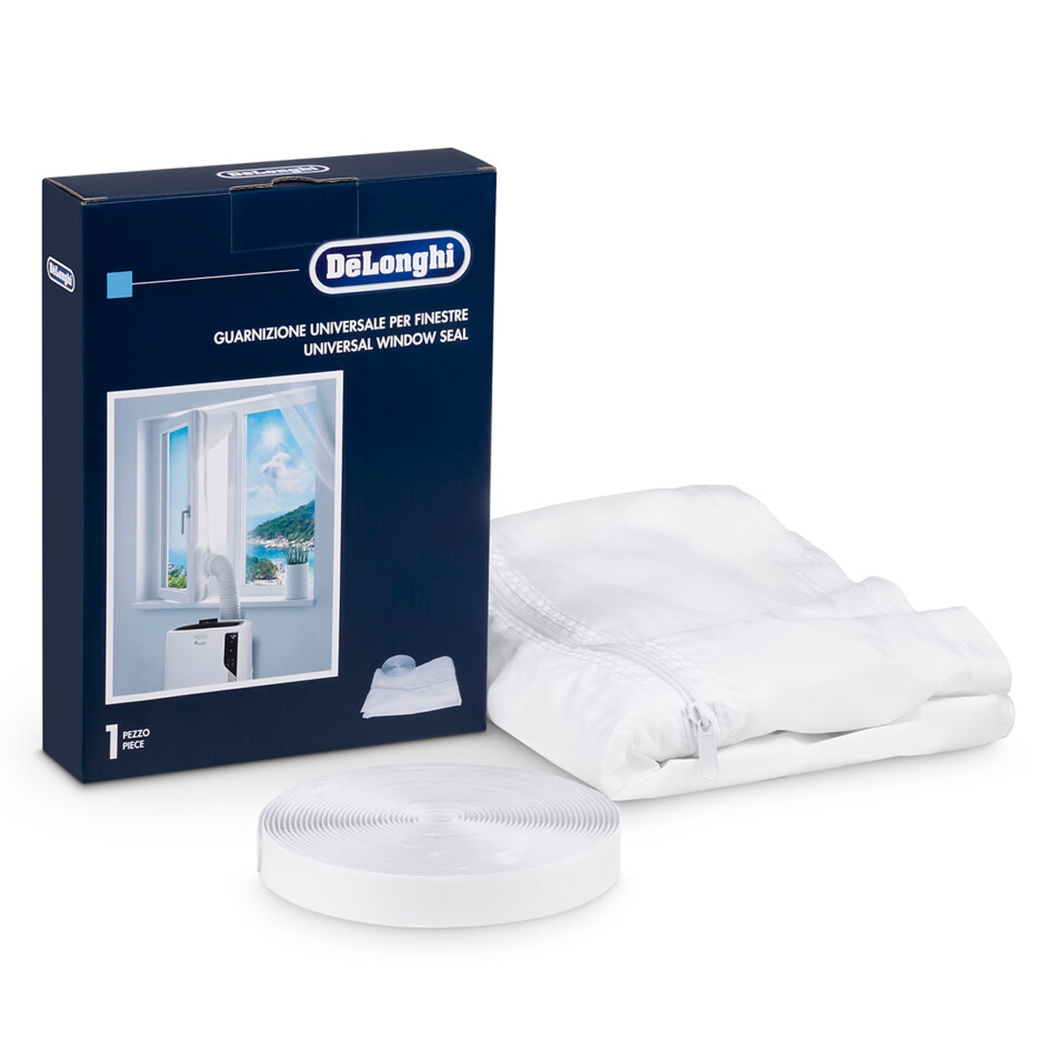 Imagen 0 de Junta de ventana universal para aire acondicionado portátil De'Longhi DLSA012 Blanco