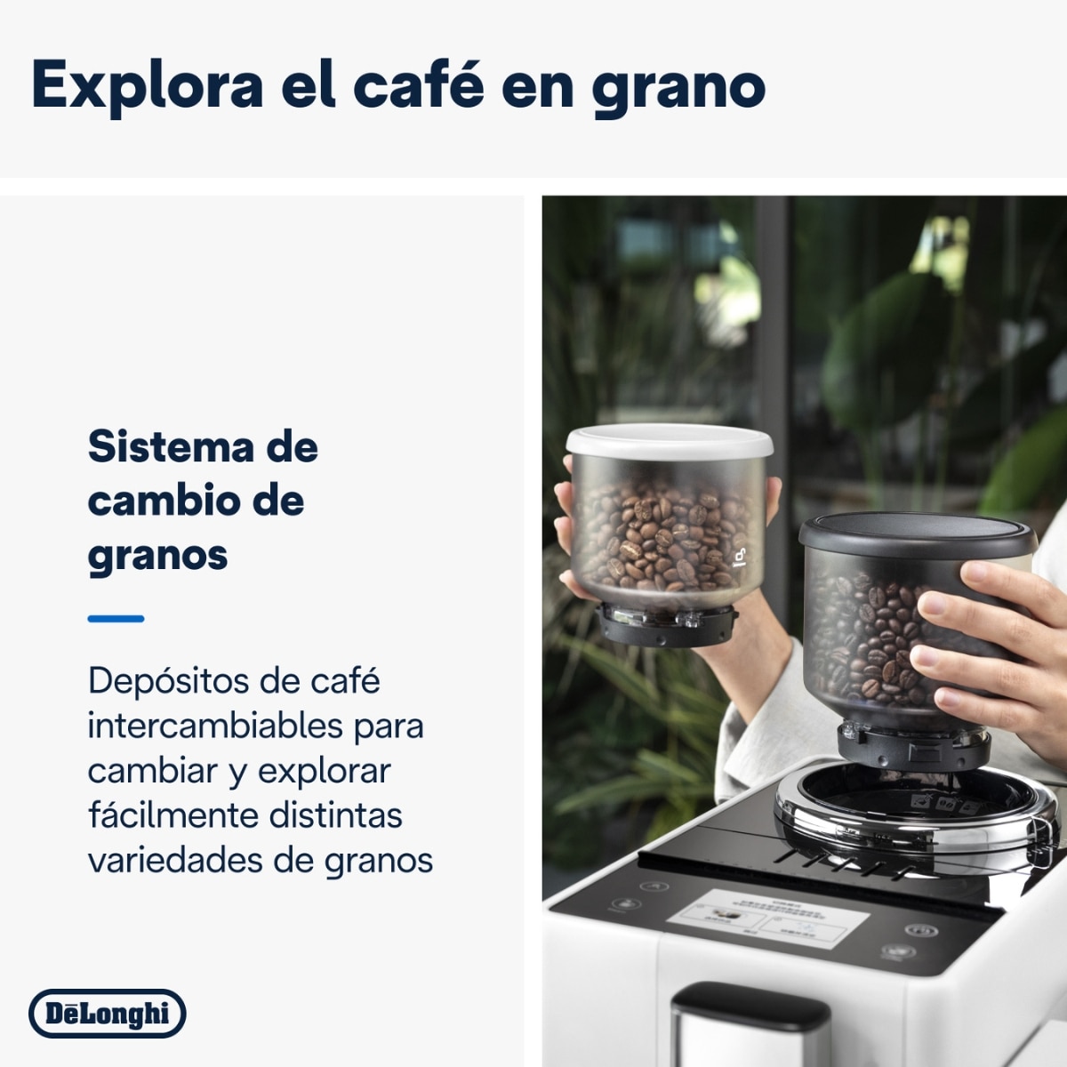 Thumbnail 2 de De'Longhi Rivelia EXAM440.35.W cafetera automática 2 depósitos