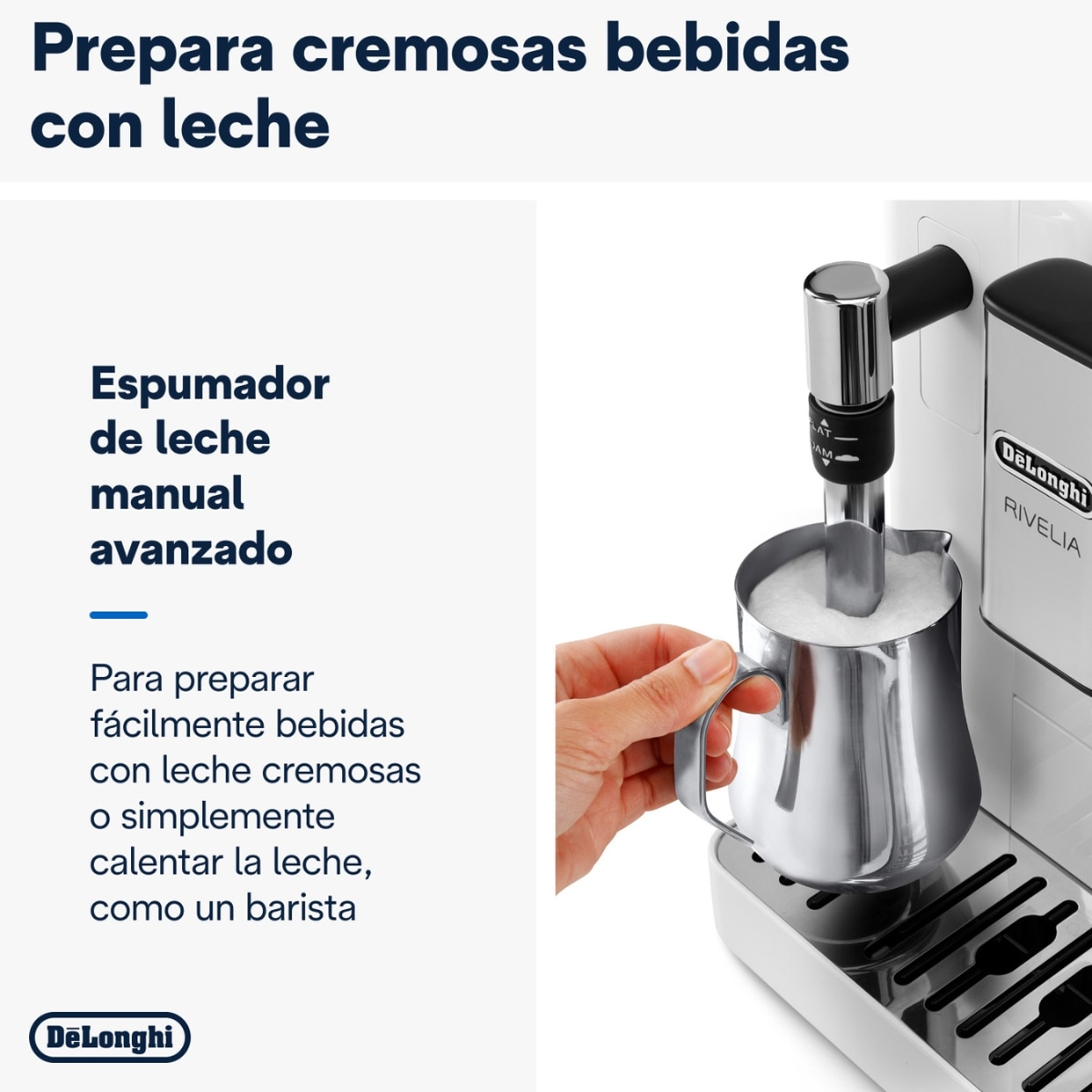 Thumbnail 3 de De'Longhi Rivelia EXAM440.35.W cafetera automática 2 depósitos