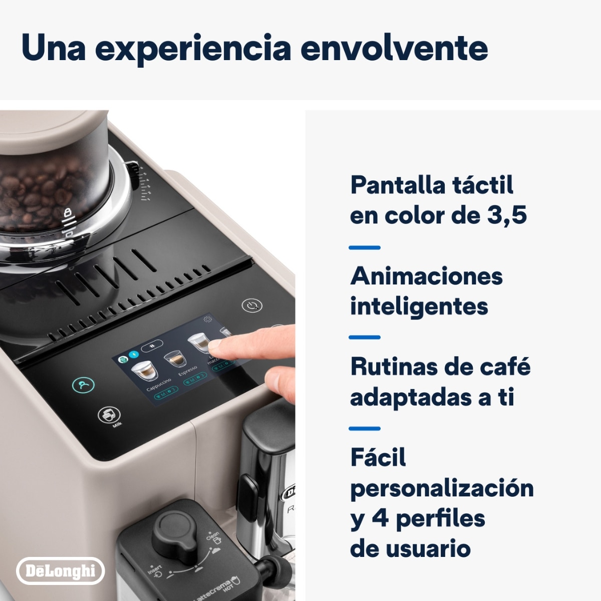 Thumbnail 4 de De'Longhi Rivelia EXAM440.55.BG cafetera automática 2 depósitos