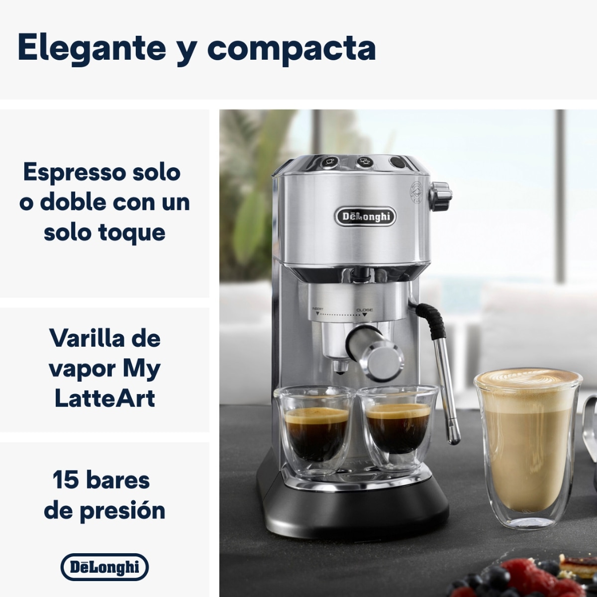 DeLonghi DEDICA Arte EC885J 約半年使用 Cafetera espresso manual de bomba De'Longhi Dedica Arte EC885.M
