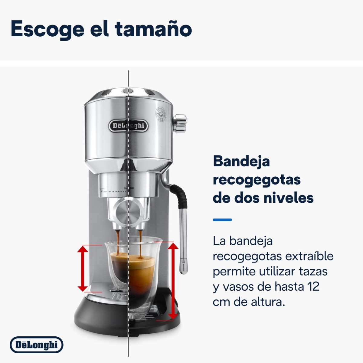 Cafetera espresso manual de bomba De'Longhi Dedica Arte EC885.M