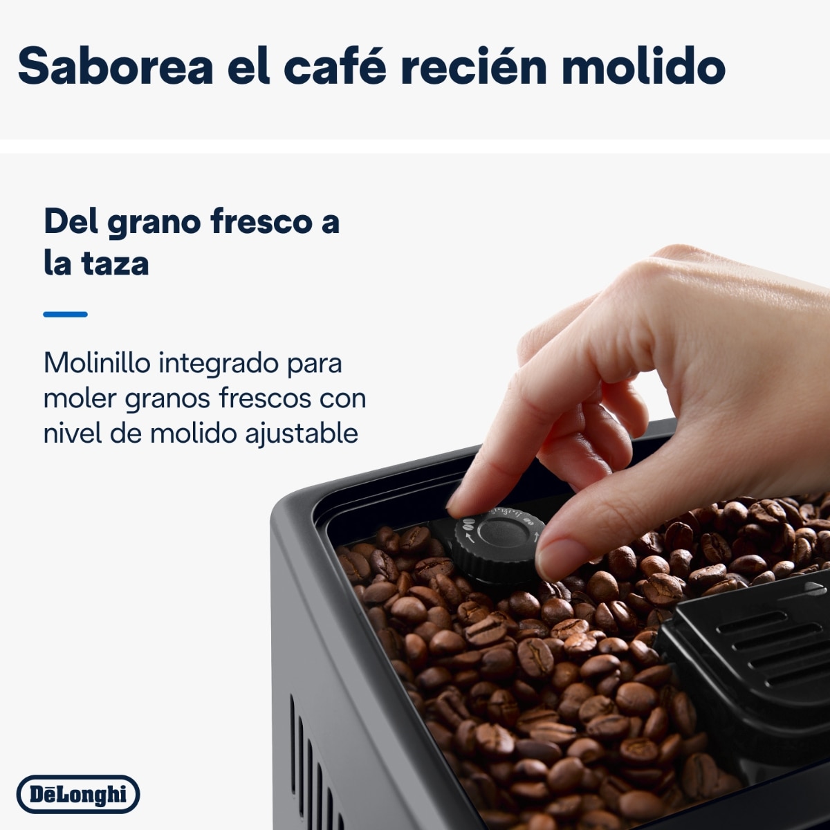 Cafetera Superautomática De'Longhi Dinamica Plus ECAM380.85.SB con 24 bebidas de café - Plata Plata-6