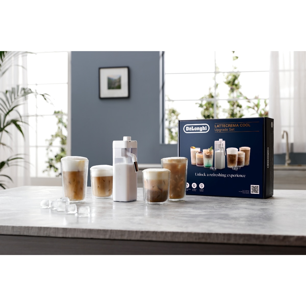 Imagen 6 de Set De'Longhi LatteCrema Cool DLSC032 para bebidas frías con 6 recetas - Blanco Blanco