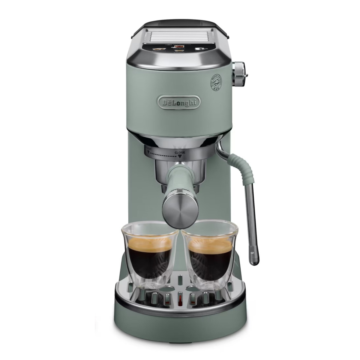 De'Longhi - Cafetera espresso manual de bomba De'Longhi Dedica Duo EC890.GR para café caliente y frío.