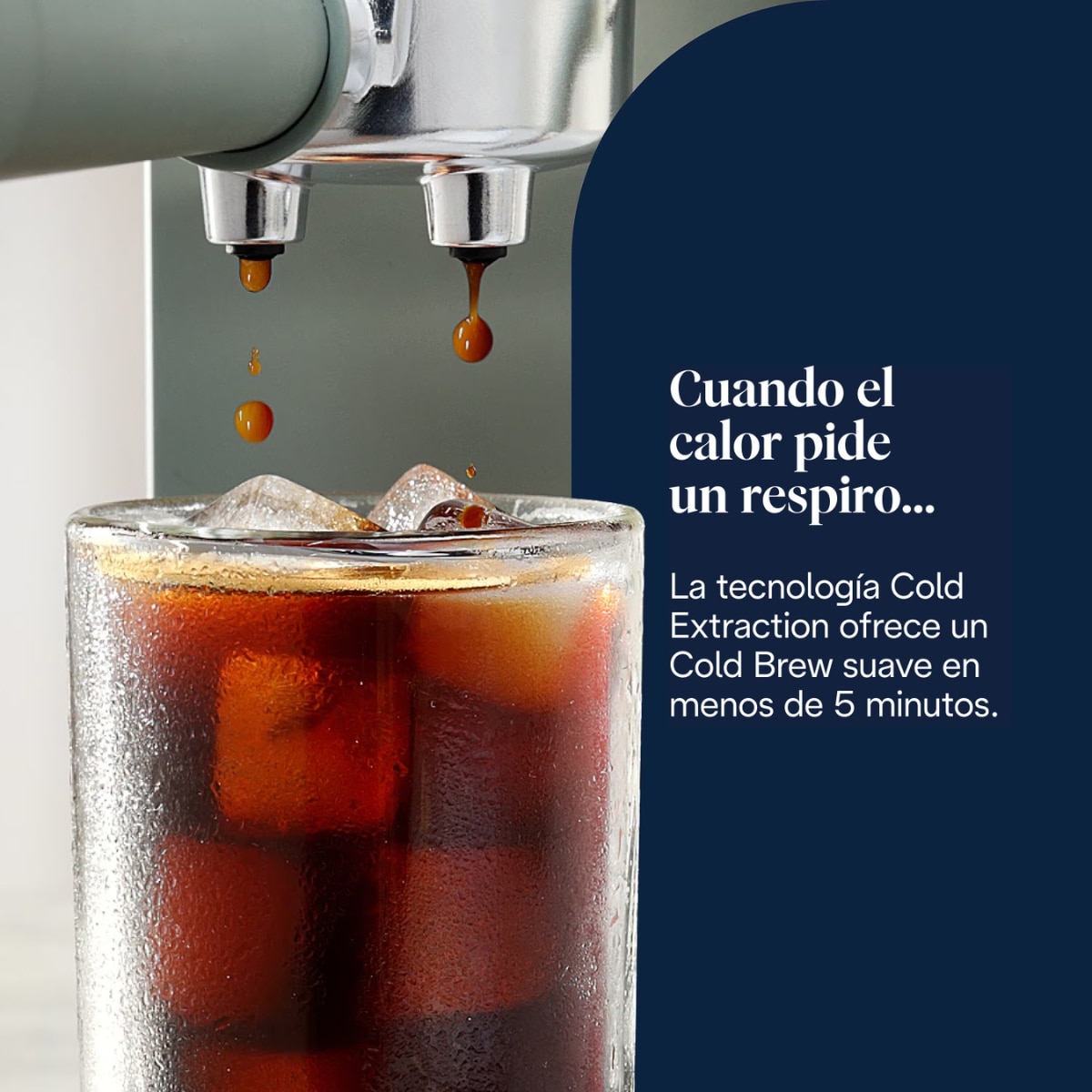Cafetera espresso manual de bomba De'Longhi Dedica Duo EC890.GR para café caliente y frío - Verde Verde-6