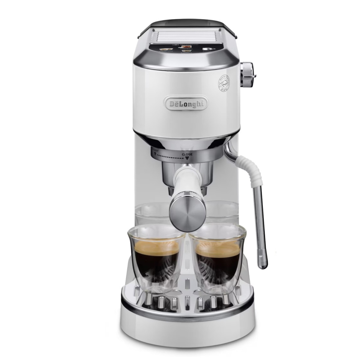 De'Longhi - Cafetera espresso manual de bomba De'Longhi Dedica Duo EC890.WI para café caliente y frío.