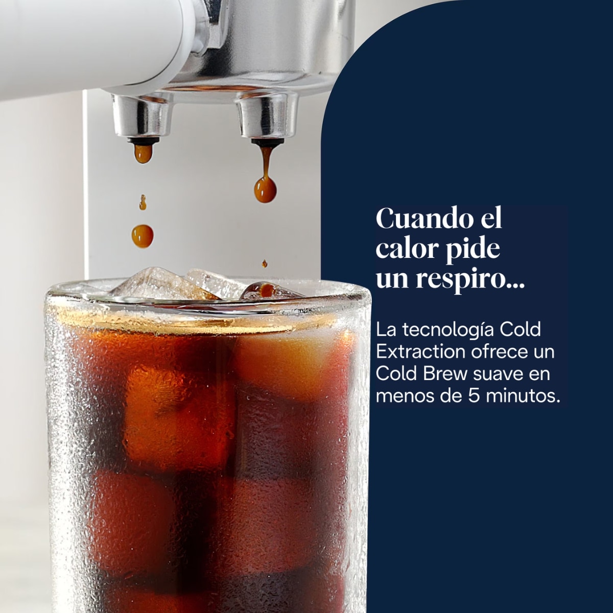 Cafetera espresso manual de bomba De'Longhi Dedica Duo EC890.WI para café caliente y frío - Blanco Blanco-6