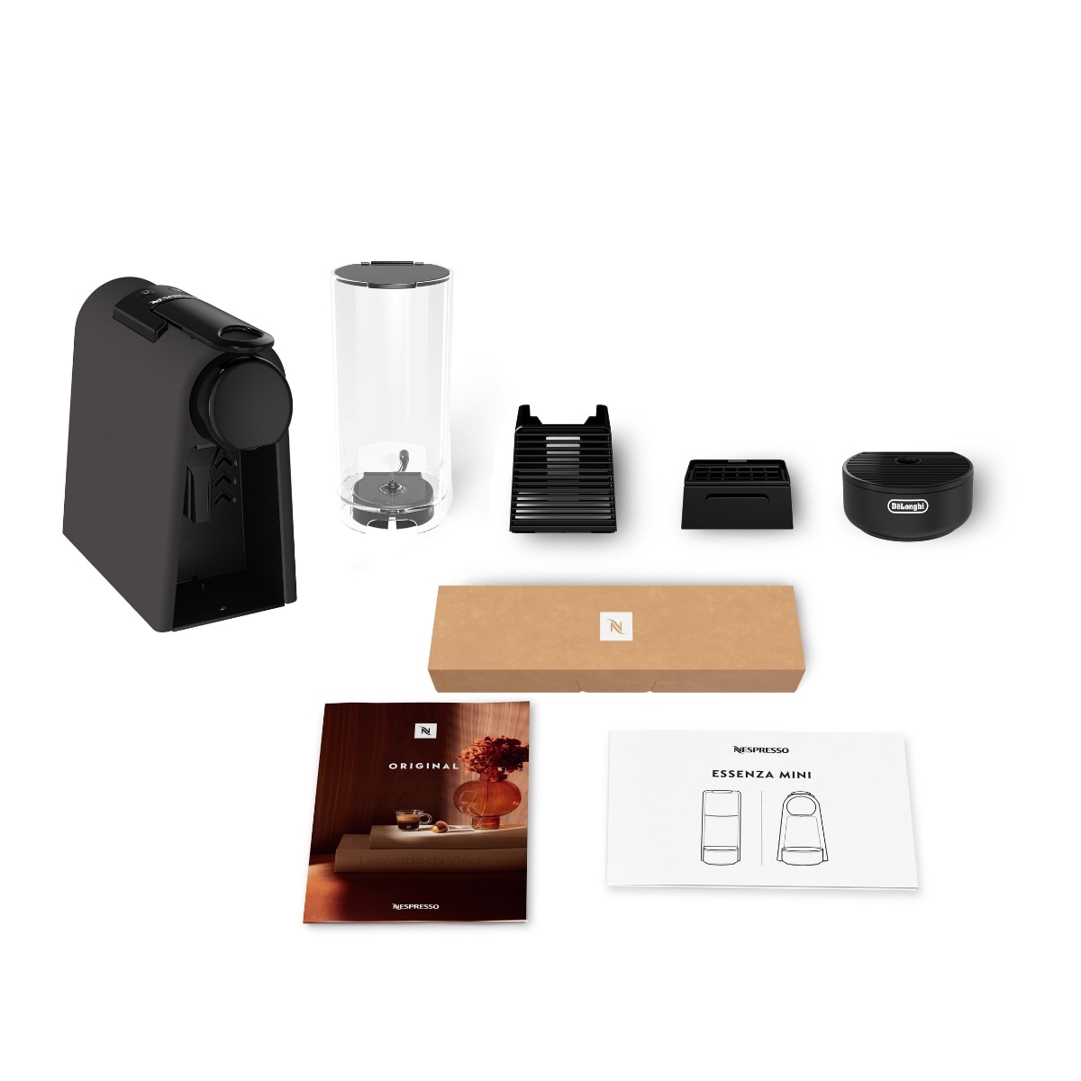 Cafetera de cápsulas automática Nespresso De'Longhi Essenza Mini EN85.BKMT para cápsulas Nespresso Original - Negro mate Negro mate-6