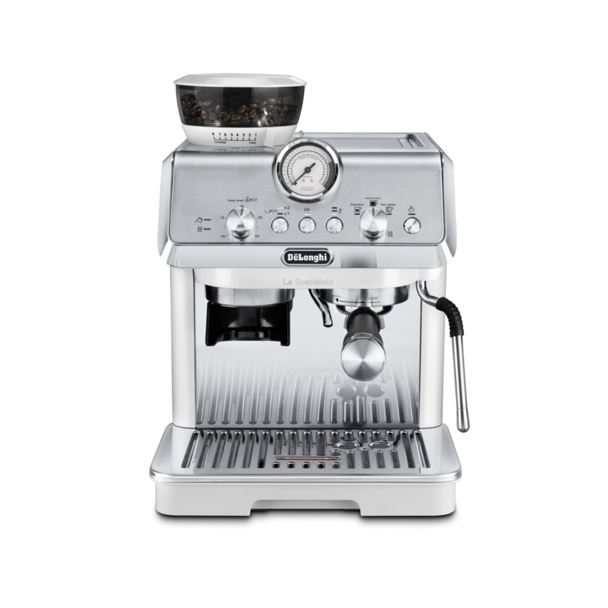 De'Longhi - Cafetera espresso manual de bomba De´Longhi La Specialista Arte EC9155.W con molinillo.
