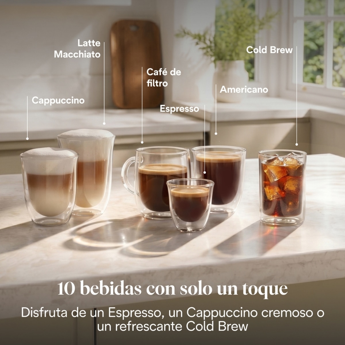 Cafetera Superautomática De'Longhi Rivelia Start EXAM420.55.GR con 2 depósitos de café intercambiables - Verde Verde-4