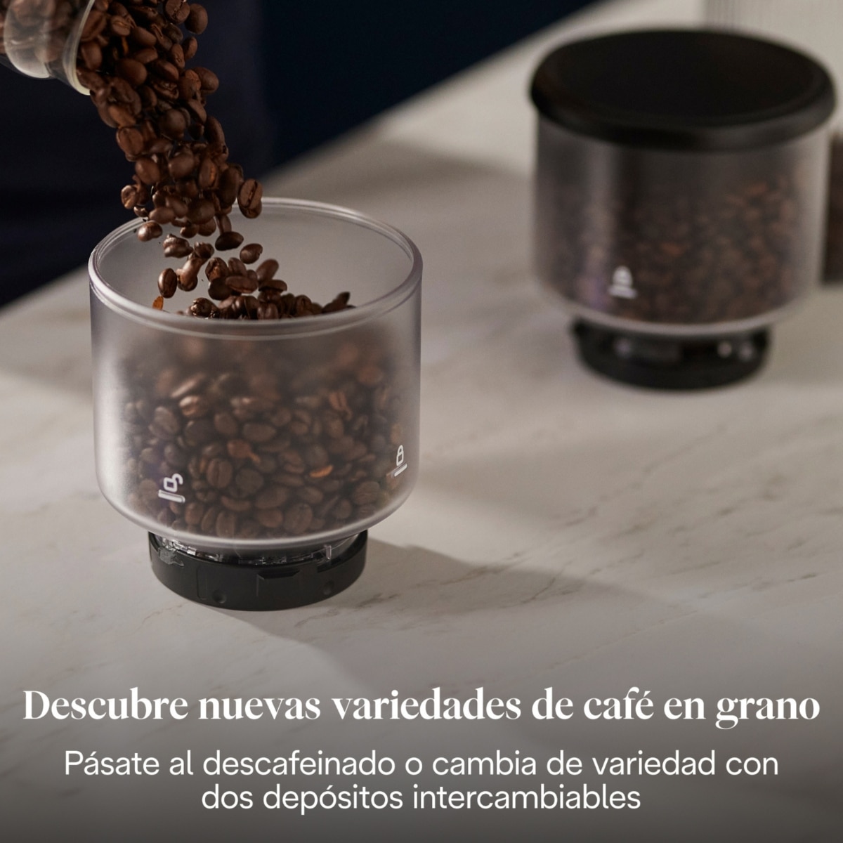 Cafetera Superautomática De'Longhi Rivelia Start EXAM420.55.GR con 2 depósitos de café intercambiables - Verde Verde-5
