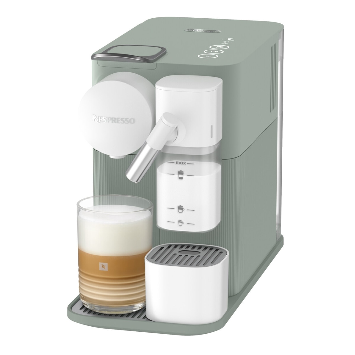 De'Longhi - Cafetera de cápsulas automática Nespresso De'Longhi Lattissima One EN510.GR para cápsulas Nespresso Original.