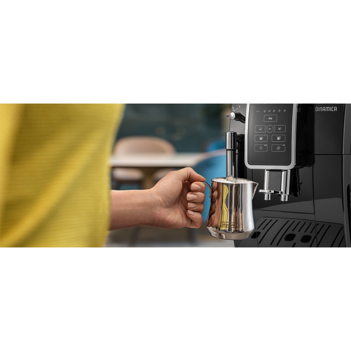 Imagen 6 de Cafetera Superautomática De'Longhi Dinamica ECAM350.15.B con molinillo integrado - Negro Negro