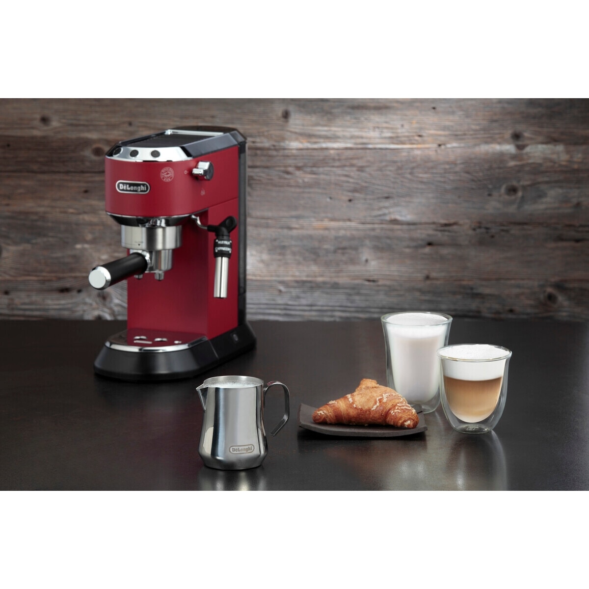 Jarra para crear espuma de leche De'Longhi DLSC060 de acero inoxidable 350 ml. - Metal Metal-3
