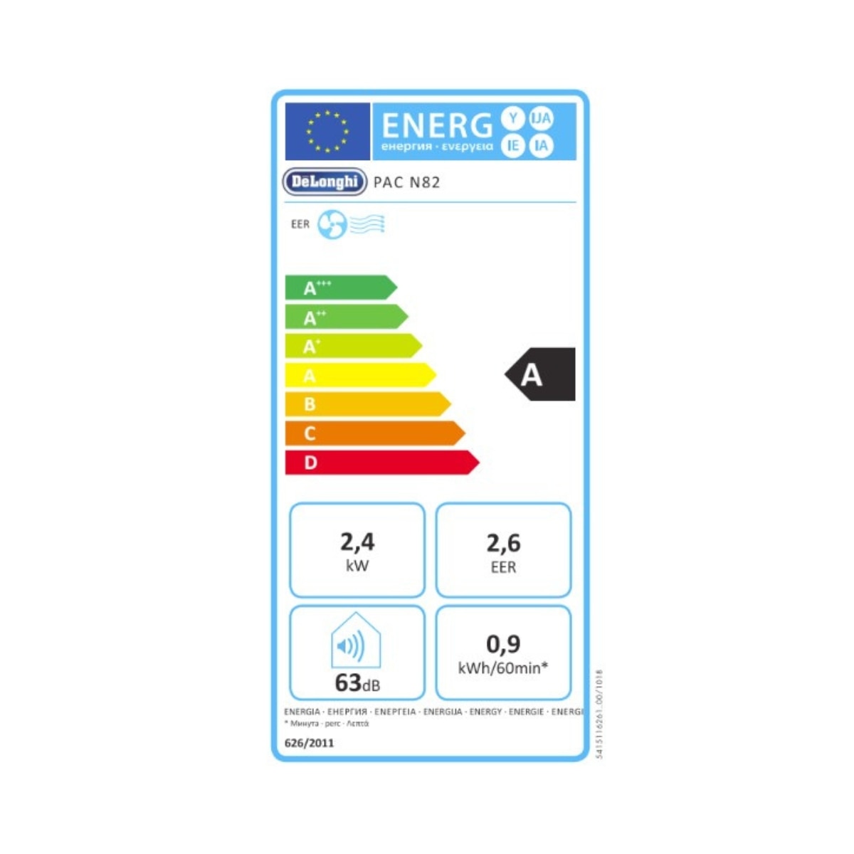Thumbnail 5 de De'Longhi PAC N82 Eco aire acondicionado 9.400 BTU/h