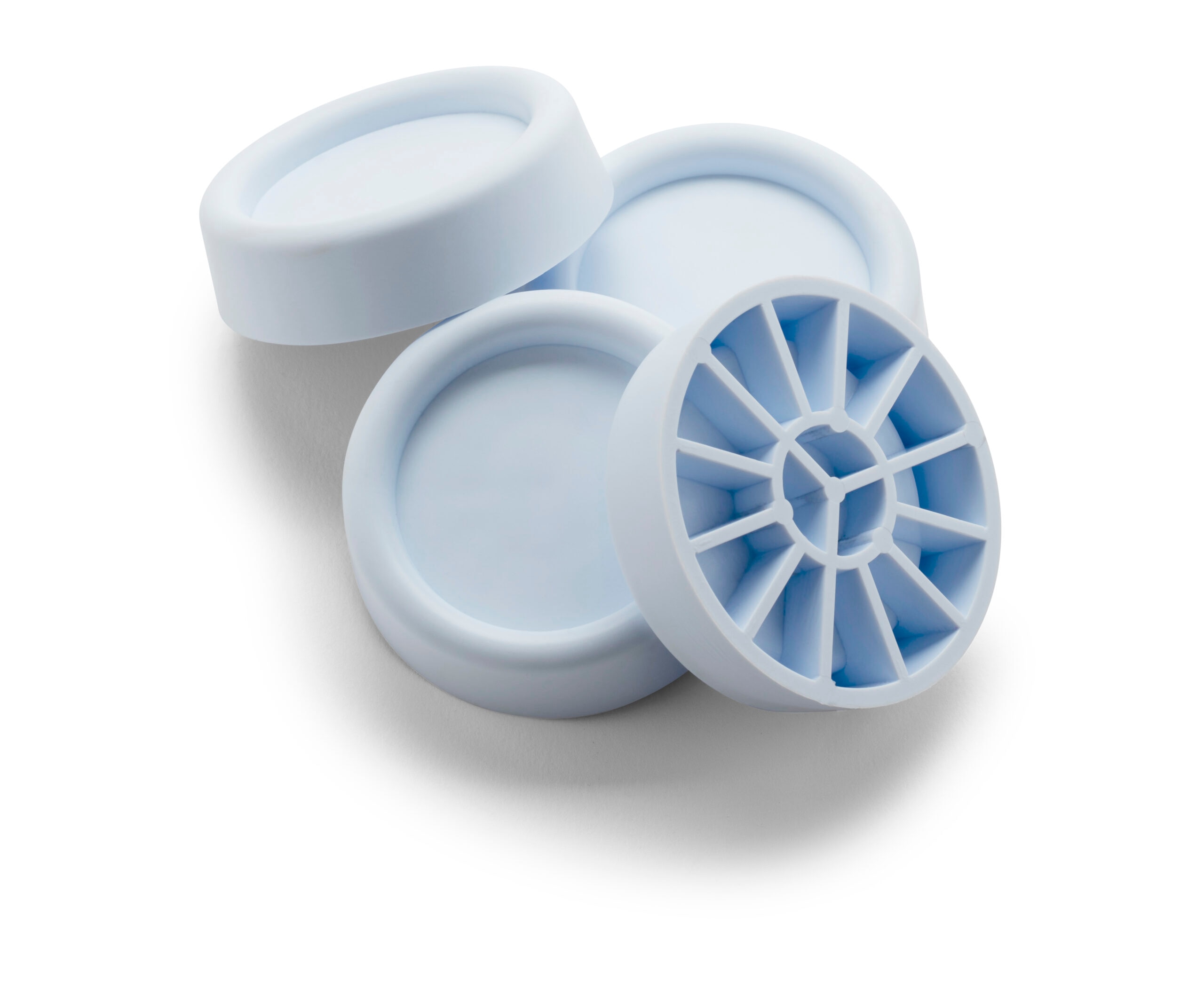 Imagen 2 de Bases antivibración para lavadora y secadora 4 unidades color blanco Meliconi - Blanco Blanco