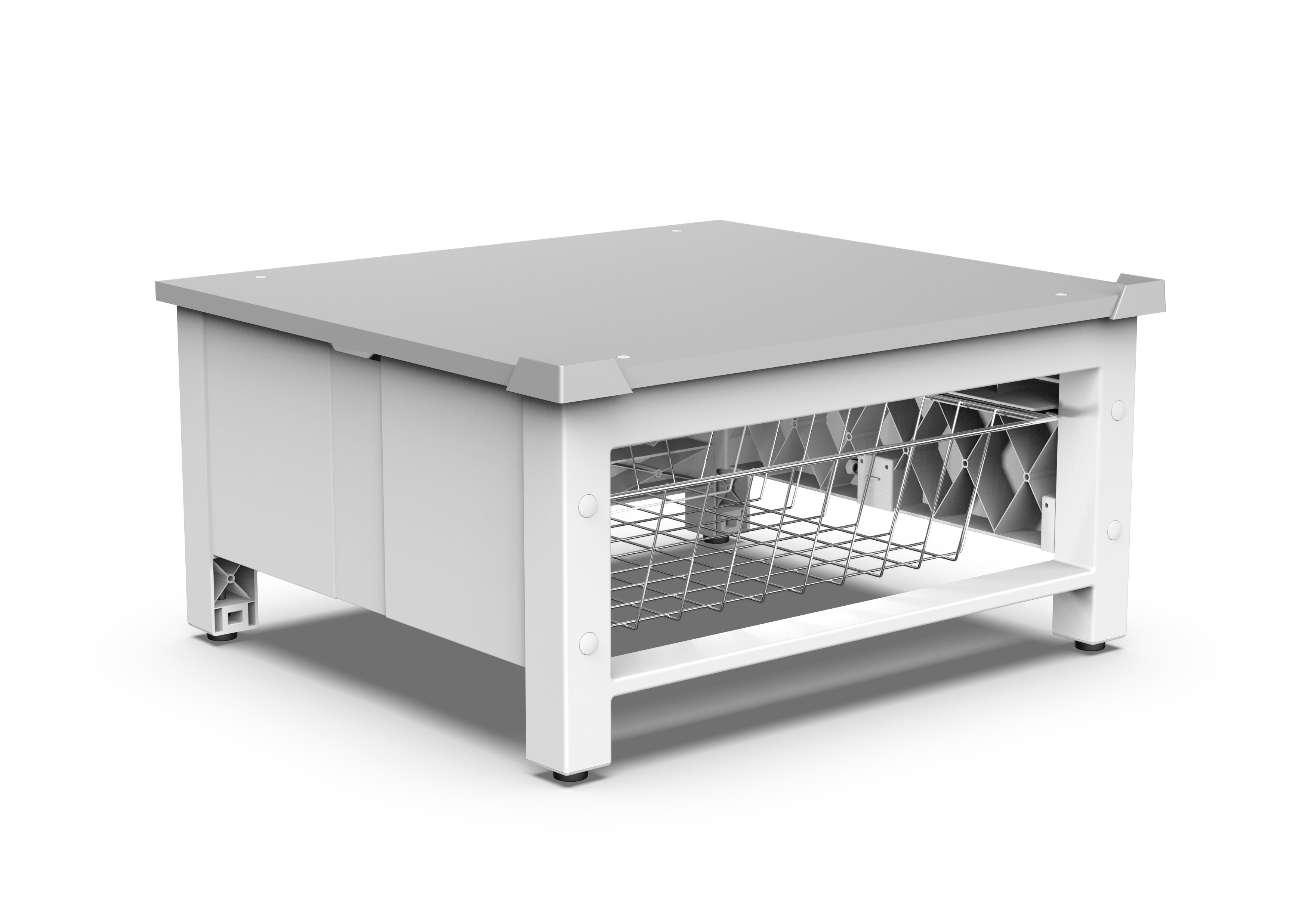 Imagen 2 de Base para lavadora o secadora con cesta extraíble Base Space Basket Meliconi - Blanco Blanco