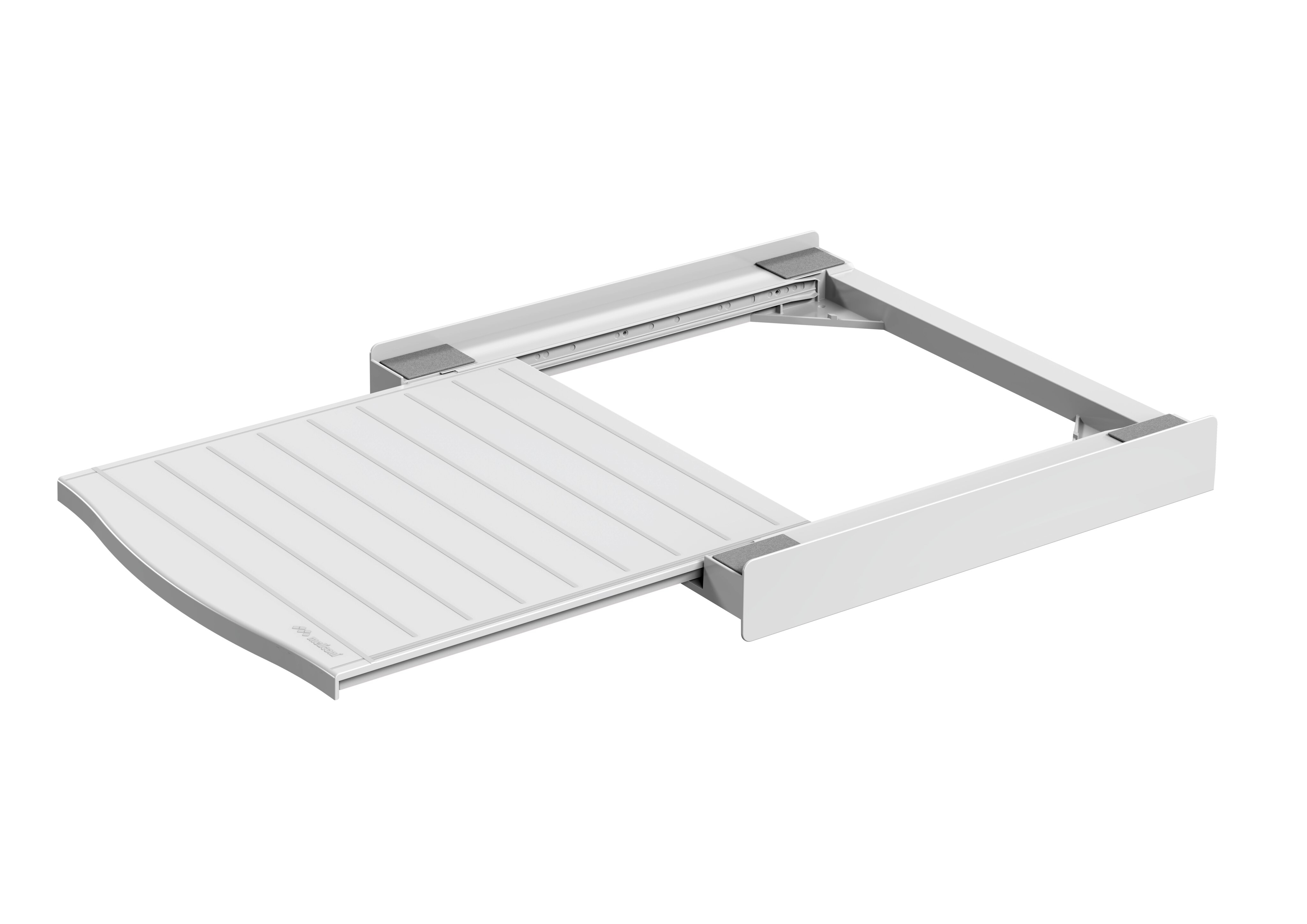 Imagen 2 de Kit superposición para lavadora y secadora son soporte extraíble Torre Smart L60 Meliconi - Blanco Blanco