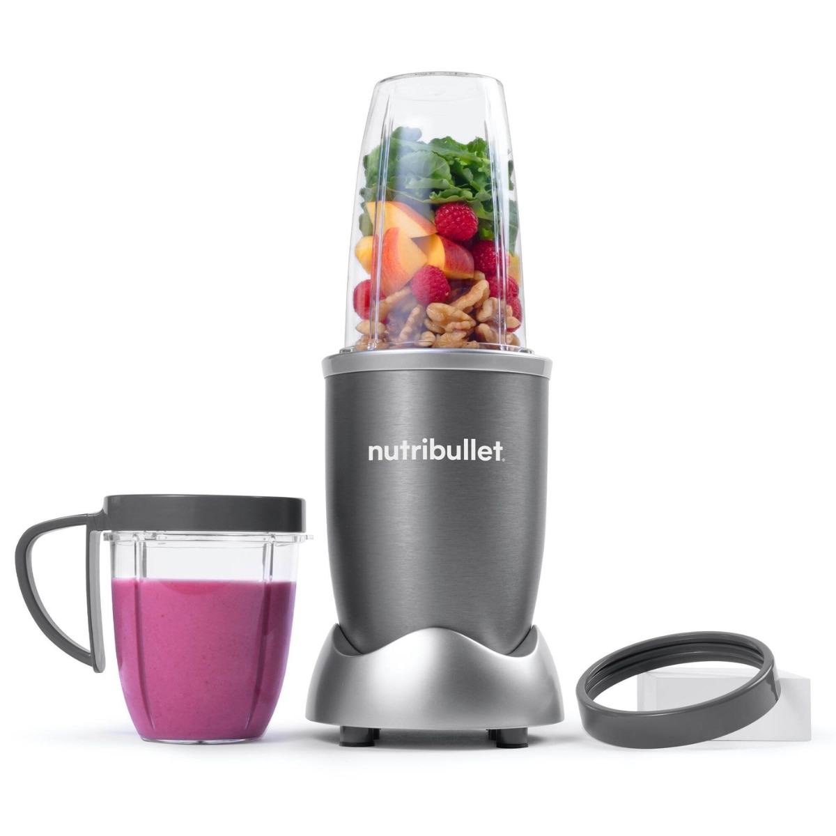 Batidora Personal Nutribullet Original NB505DG 500W 710 ml. - Gris Gris-3
