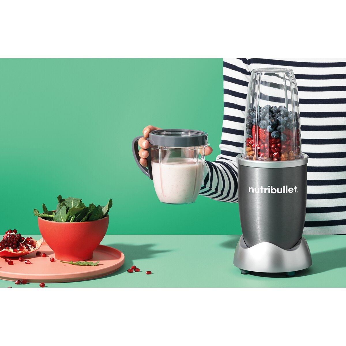 Batidora Personal Nutribullet Original NB505DG 500W 710 ml. - Gris Gris-7
