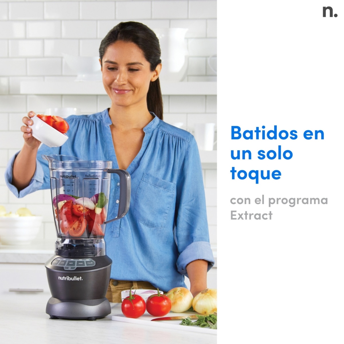 Batidora de vaso Nutribullet Combo NBF500DG 1200W con 1,8 L. de capacidad y vaso de viaje - Negro Negro-4