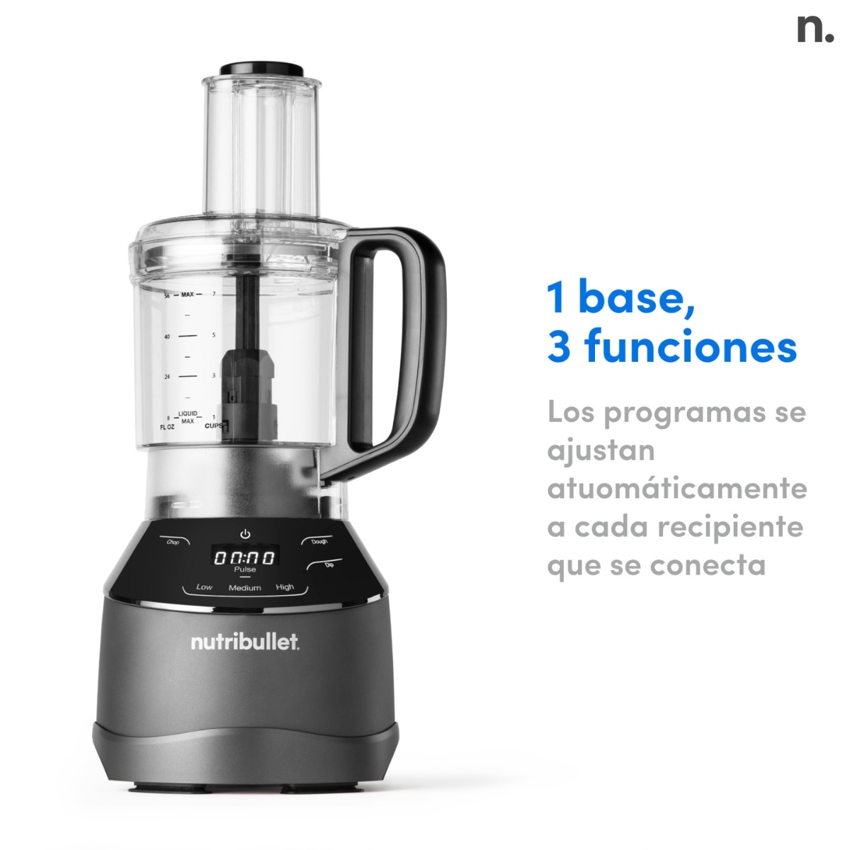 Batidora de vaso Nutribullet Triple Prep System NBF580B 3 en 1 - Negro Negro-5