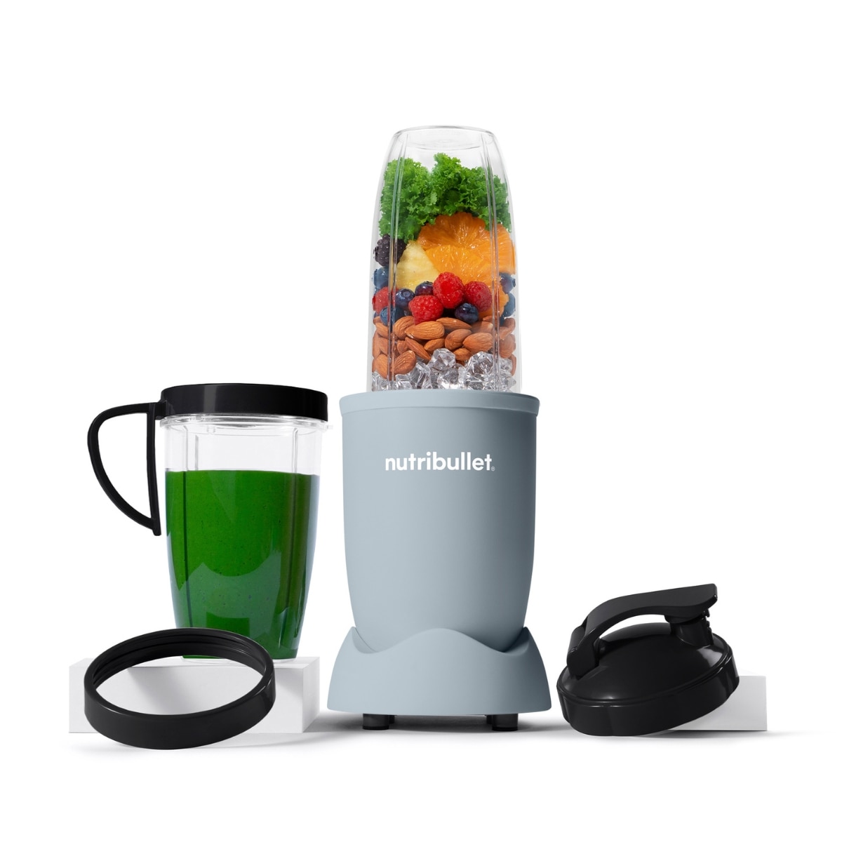 Batidora de vaso Nutribullet Pro Mineral NB907MASL 900W con vaso para llevar - Azul Azul-3